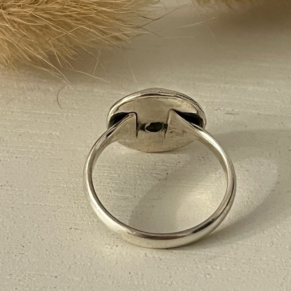 925 Solid Sterling Silver Blue Topaz Gemstone Rin… - image 5